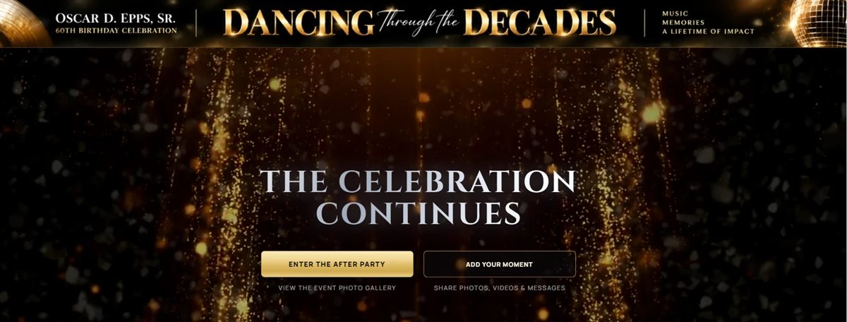 After Party landing page